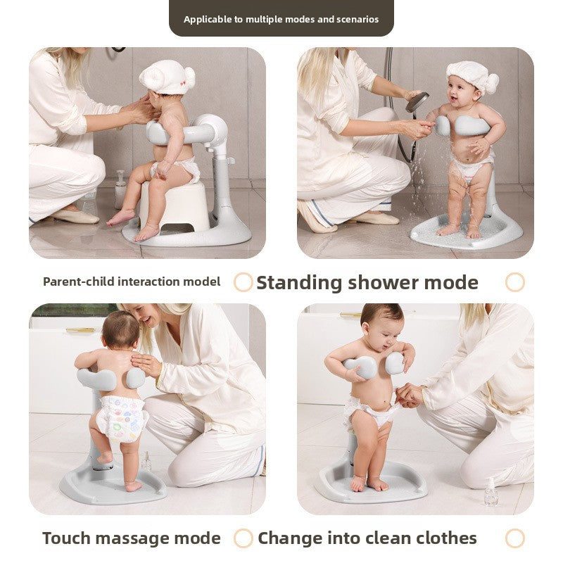 Foldable Baby Standing Bath Rack