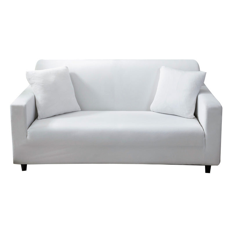 Elastic Solid Color Sofa Cover, Full Coverage Dust Protection