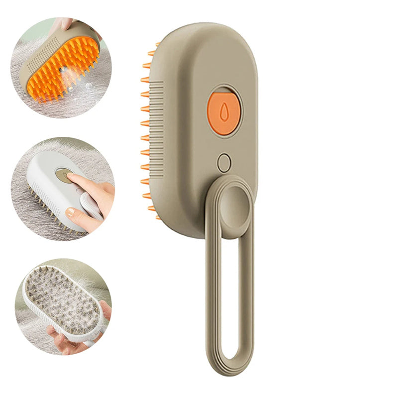 3-in-1 Electric Steam Spray - Pet Grooming Brush