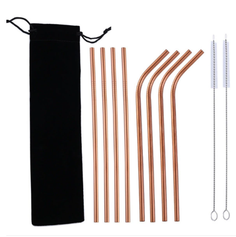 304 Stainless Steel Reusable Drinking Straw Set