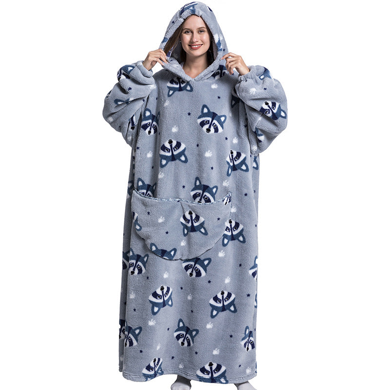 Extra Long Blanket Hoodie - Oversized Warm Pullover