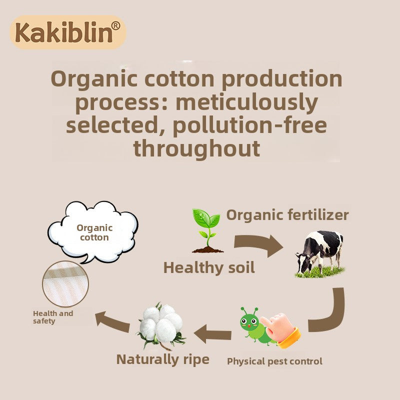 Organic Cotton Baby Teething Hand Rattle Toy