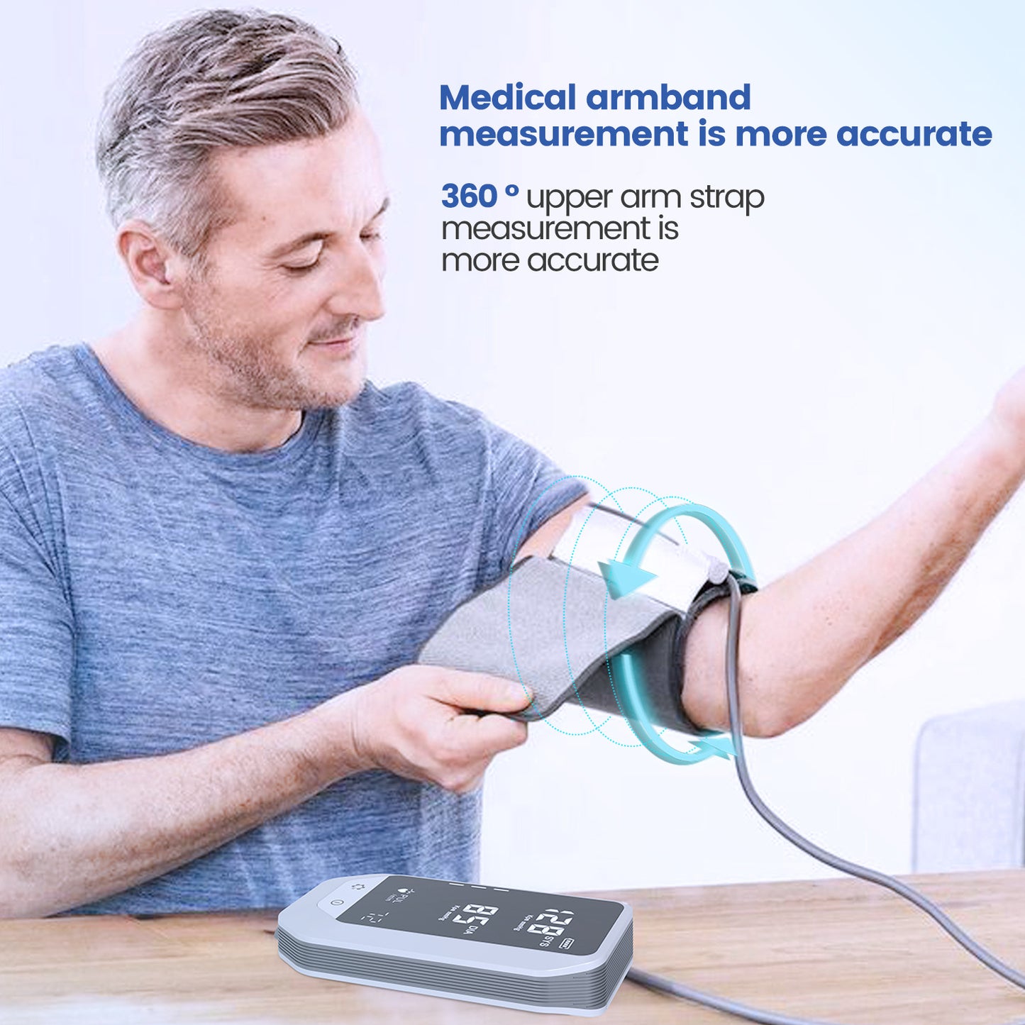 Blood Sugar, Pressure & Uric Acid Monitor with Test Strips