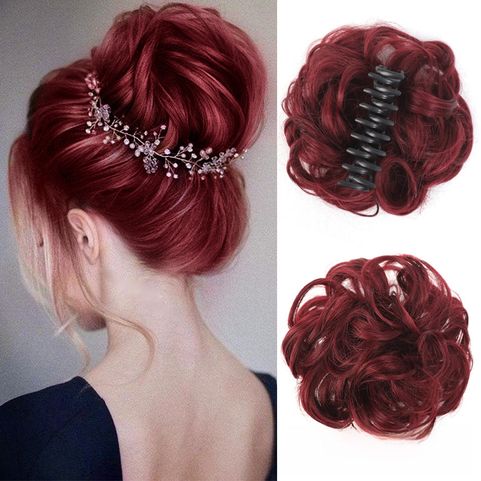 Synthetic Hair Clip Bun
