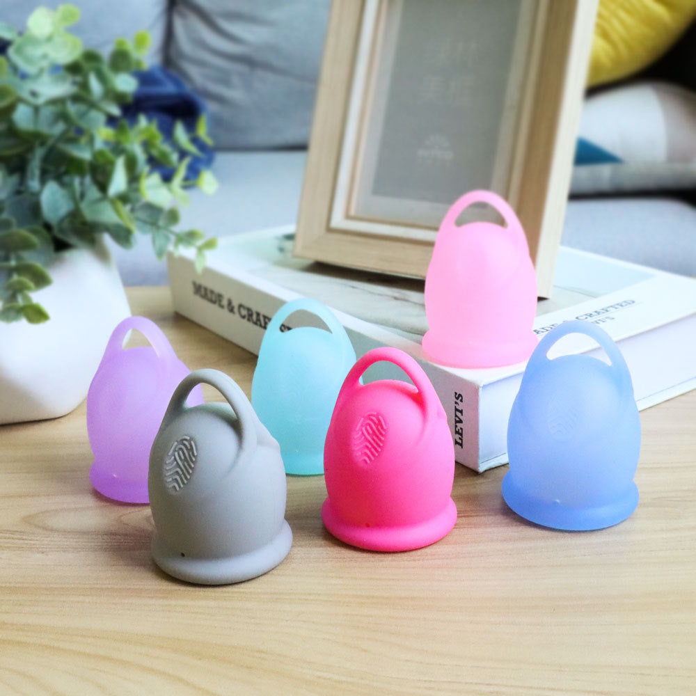 Silicone Menstrual Cup with Pull Ring