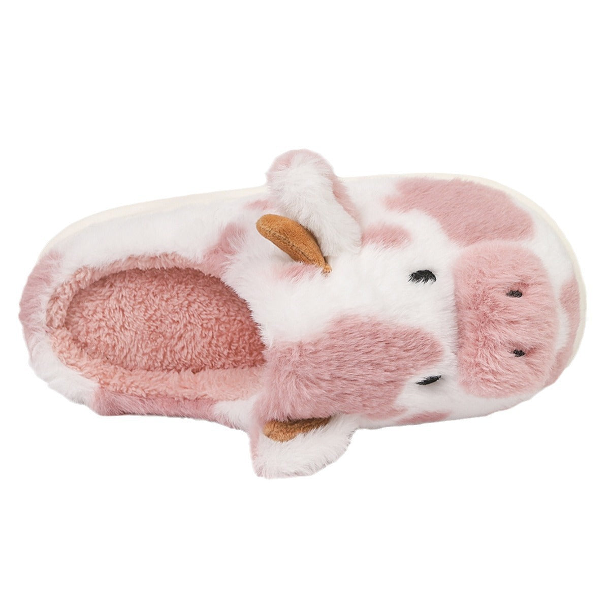 Plush Fleece-Lined Indoor Slippers with Anti-Slip Sole
