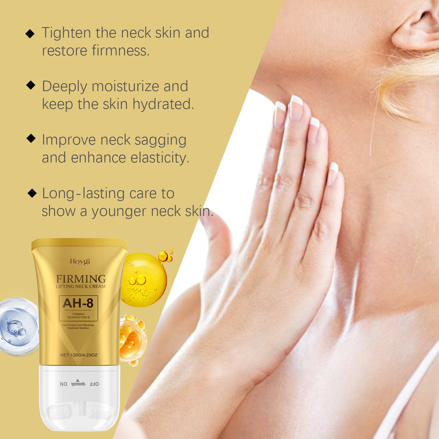 Neck Roller Cream - Firming, Moisturizing, & Easily Absorbed