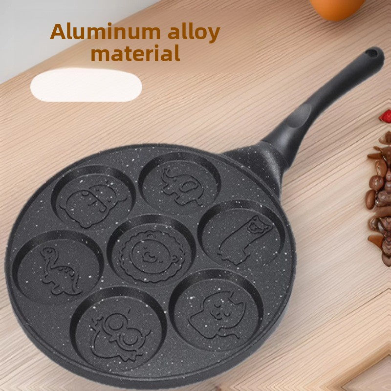 Seven-Hole Non-Stick Animal Shape Frying Pan
