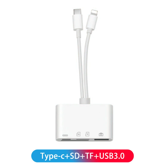 Type-C Multi-Function Card Reader for Android and Apple Devices