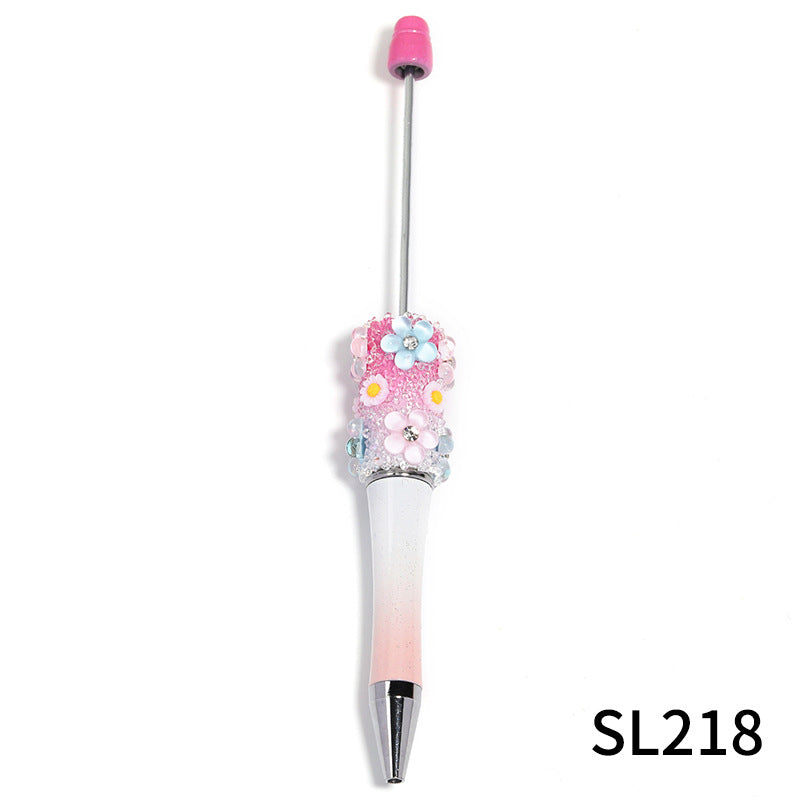 Creative DIY Flower Beaded Ballpoint Pen