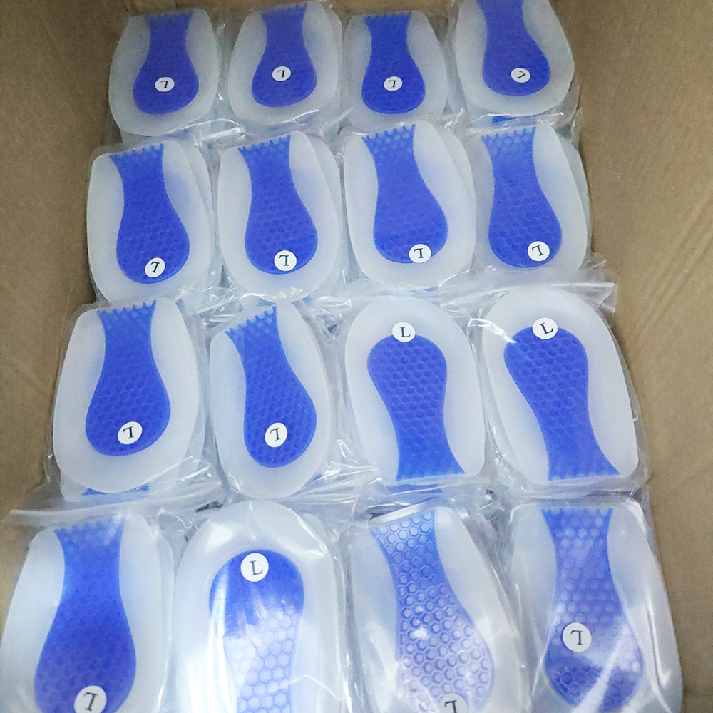 Pure Silicone Honeycomb Heel Pad for Shock Absorption and Height Increase