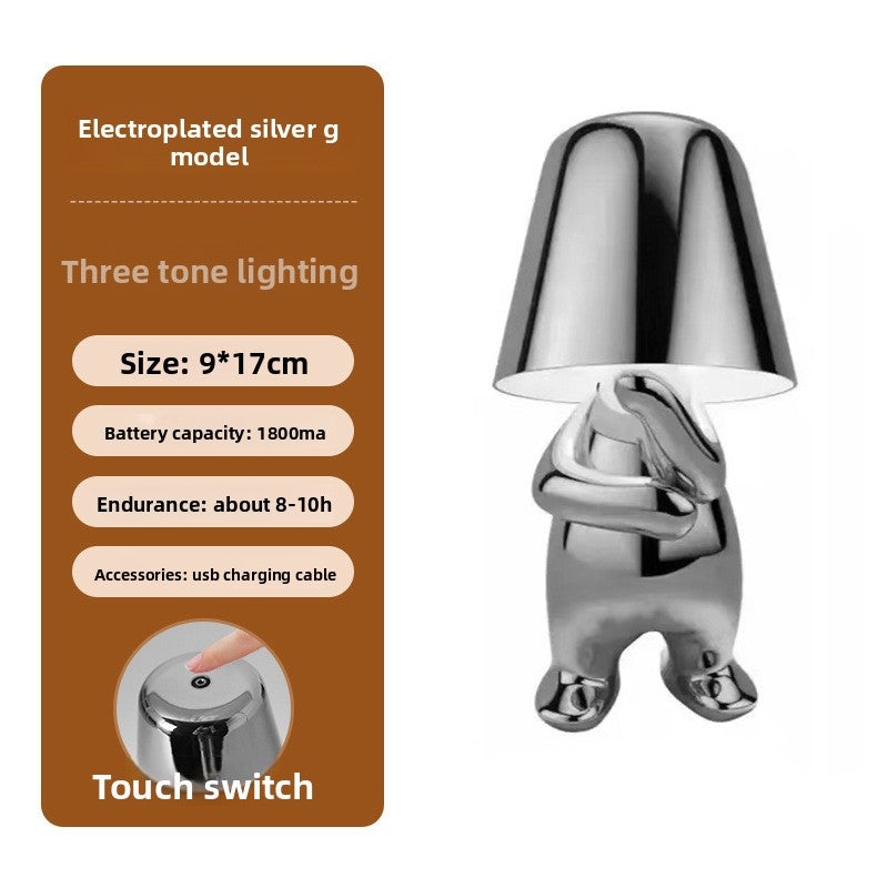 Electroplated Little Golden Man Table Lamp