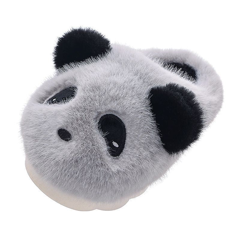 Panda Children's Cotton Slippers