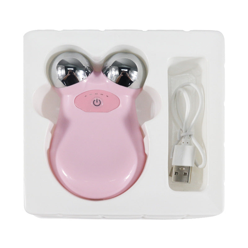 Electric Dual-Ball Roller Facial Massager