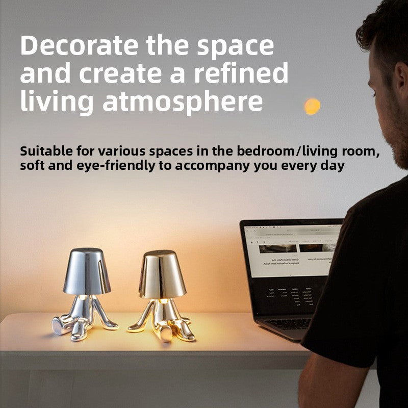 Electroplated Little Golden Man Table Lamp