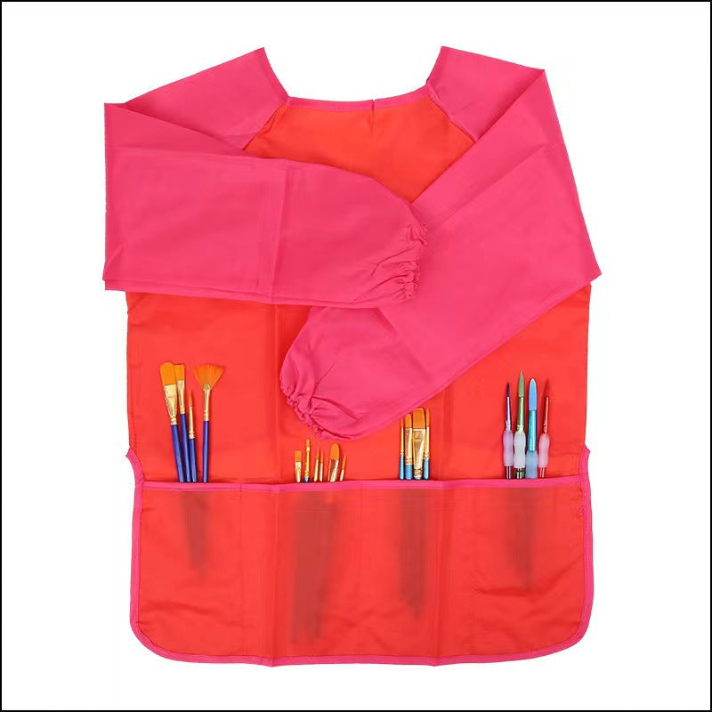 Children's Waterproof Long-Sleeve Art Apron