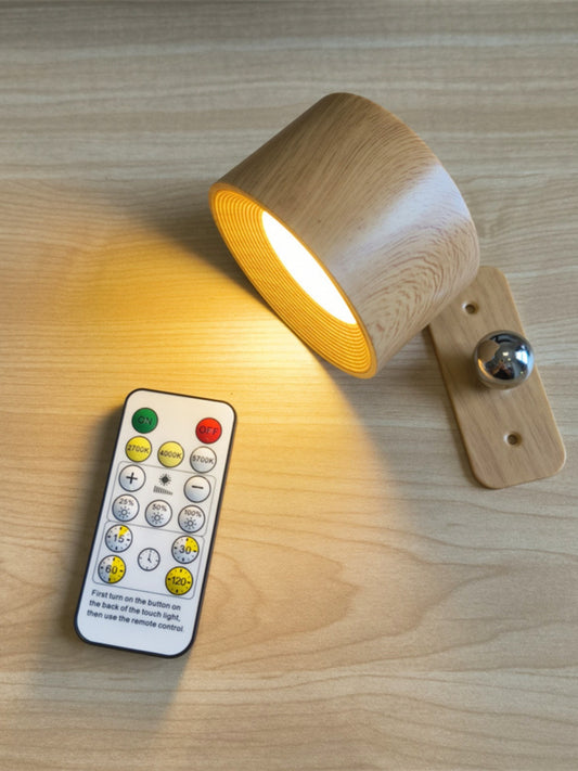 USB Rechargeable LED Wall Lamp Touch Adjustable Night Light