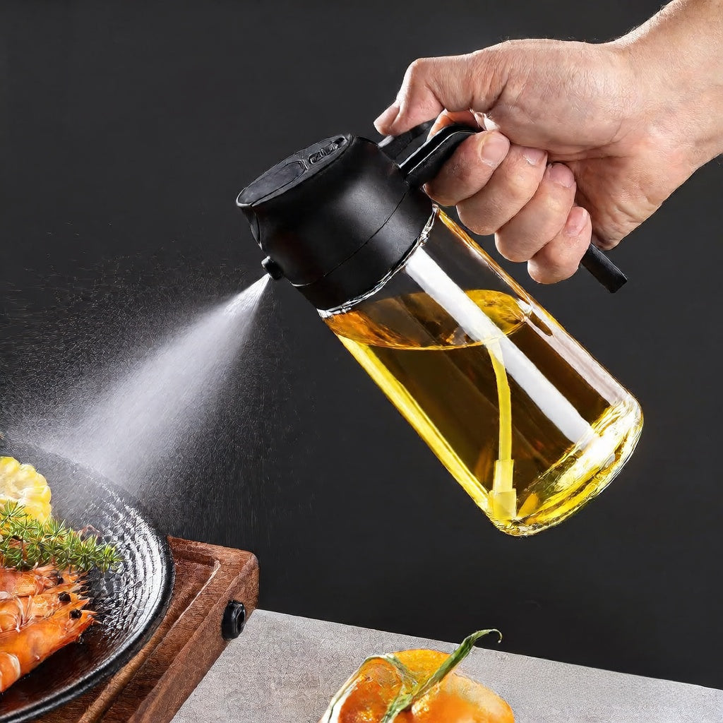 Dual-Purpose Light-Proof Glass Oil Bottle