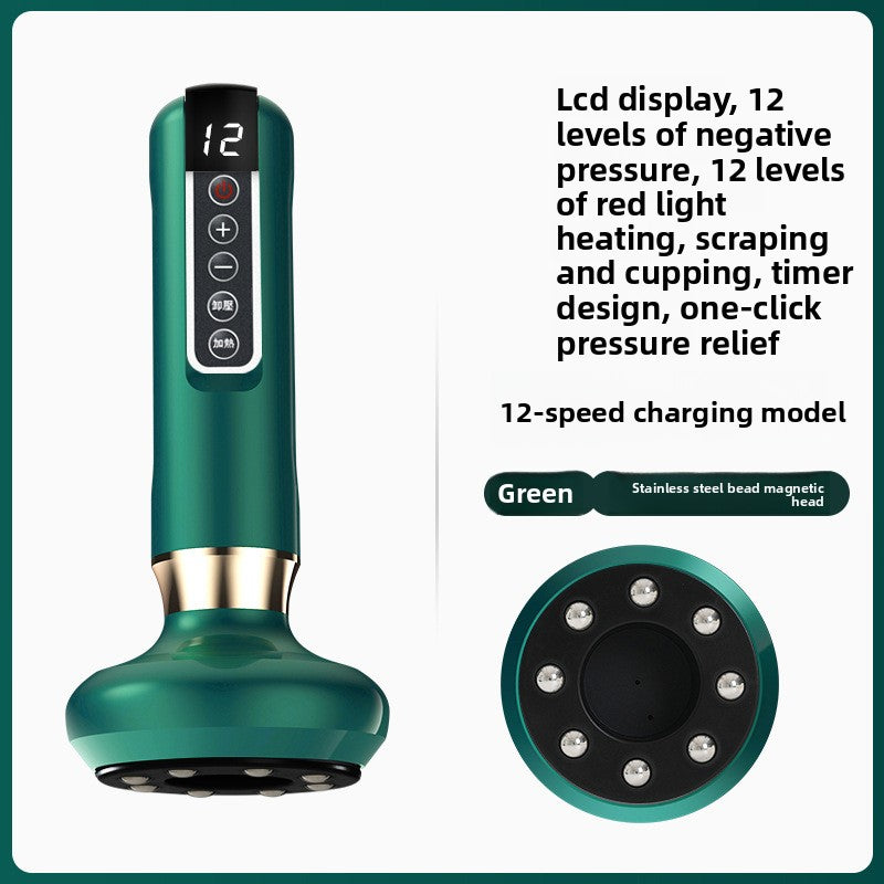 Electric Gua Sha Device with Heating & Cupping Functions