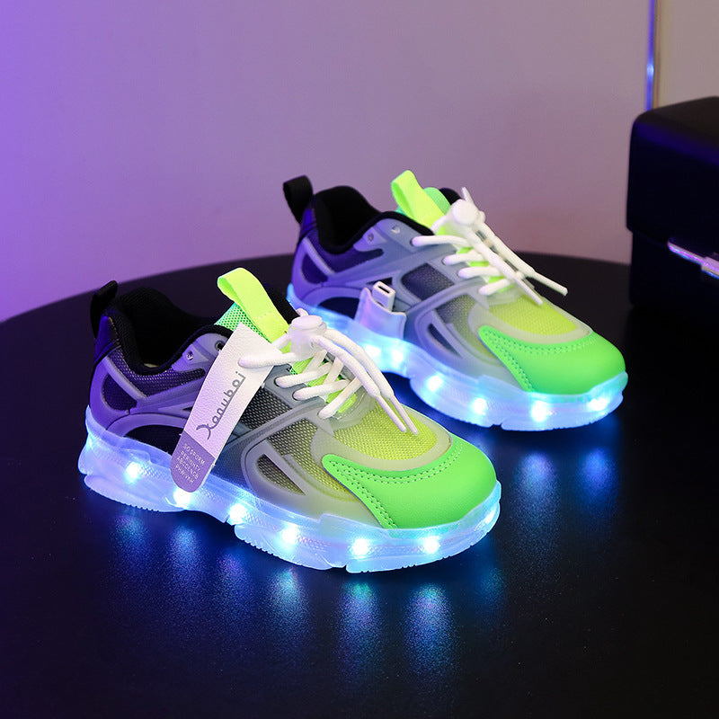 Rechargeable LED Light Up Shoes for Kids - Boys & Girls