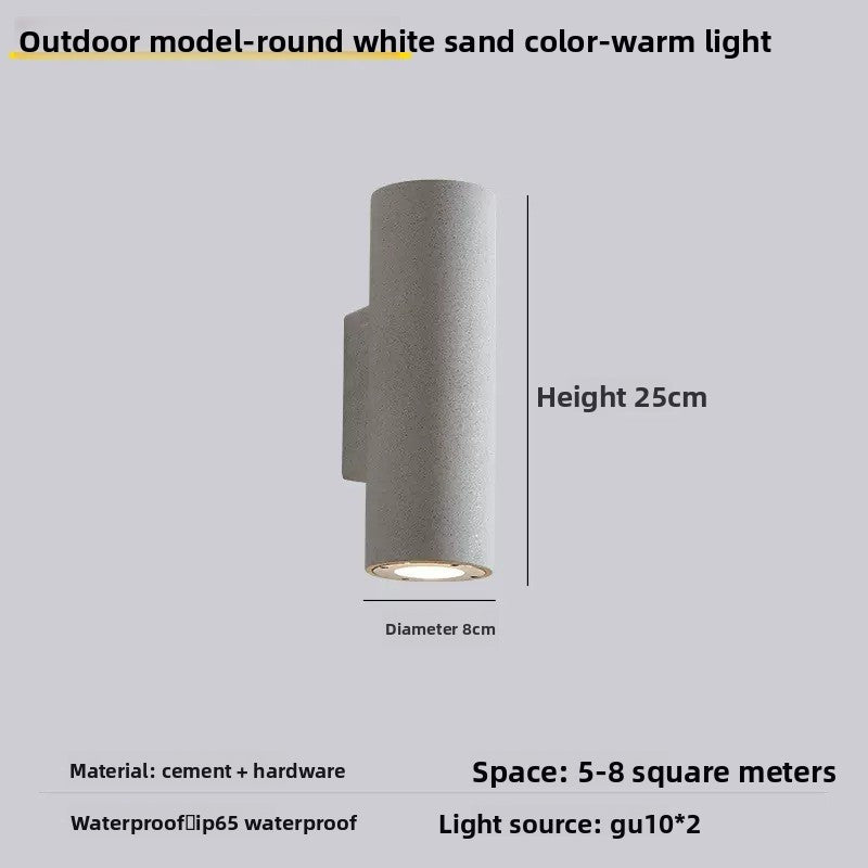 Waterproof Dual-Head Outdoor Wall Lamp with LED Light