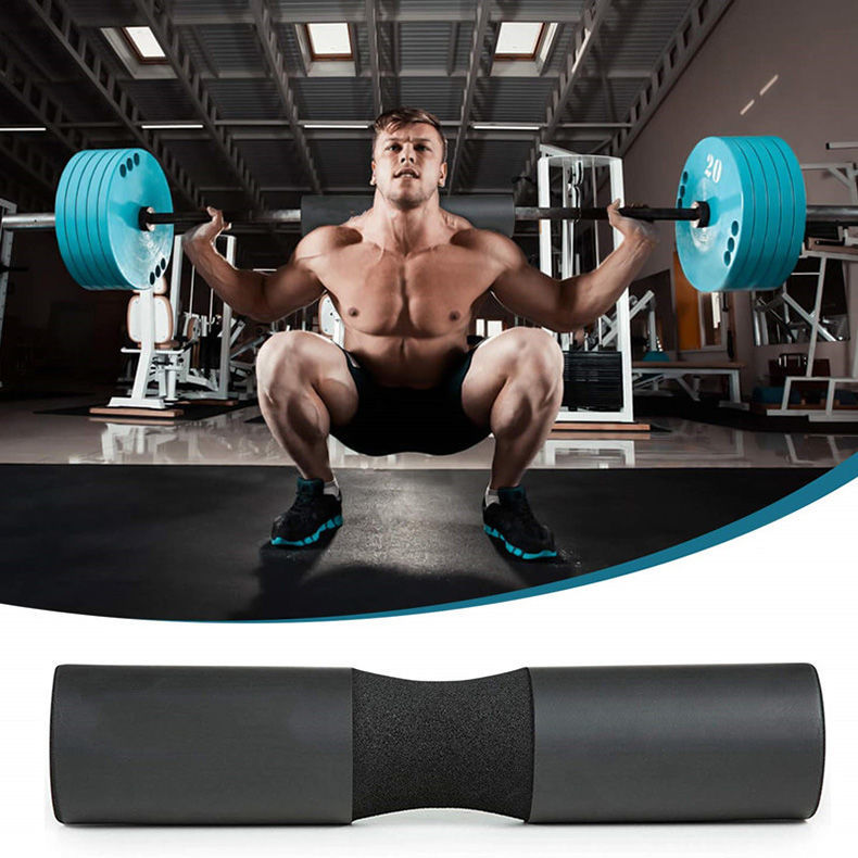 Barbell Bar Sponge Cover - Shoulder Pad with Straps