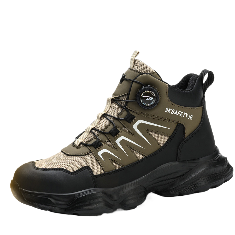 High-Top Safety Work Shoes with Steel Toe Cap