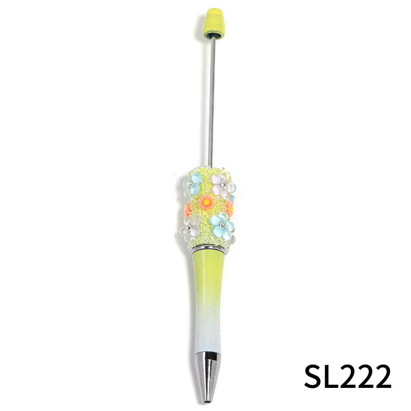 Creative DIY Flower Beaded Ballpoint Pen