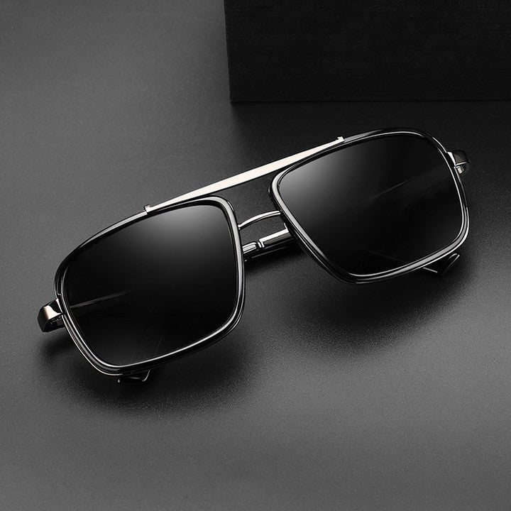 Thickened Edge Double Bridge Sunglasses