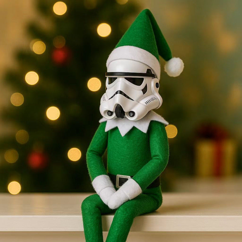Christmas Elf Doll Stormtrooper Style Holiday Decoration