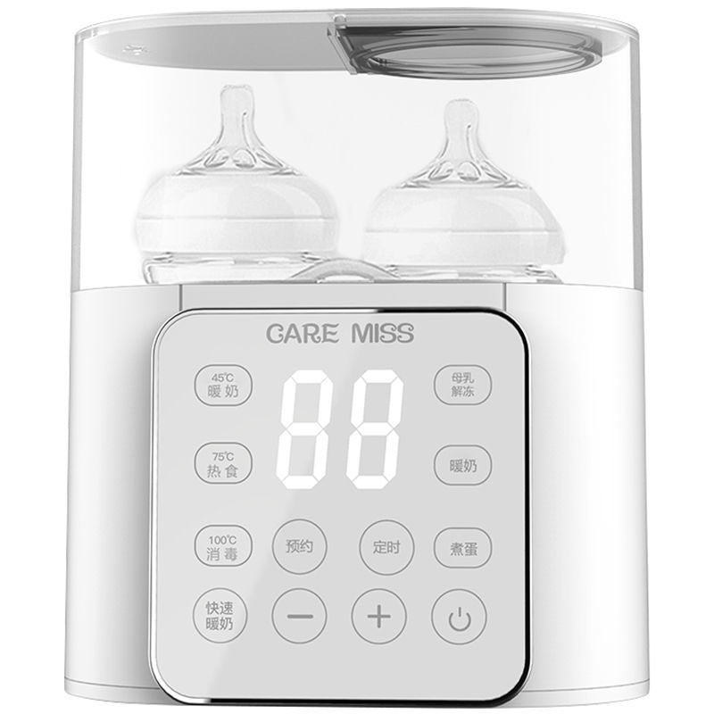Milk warmer, sterilizer, and two-in-one baby bottle