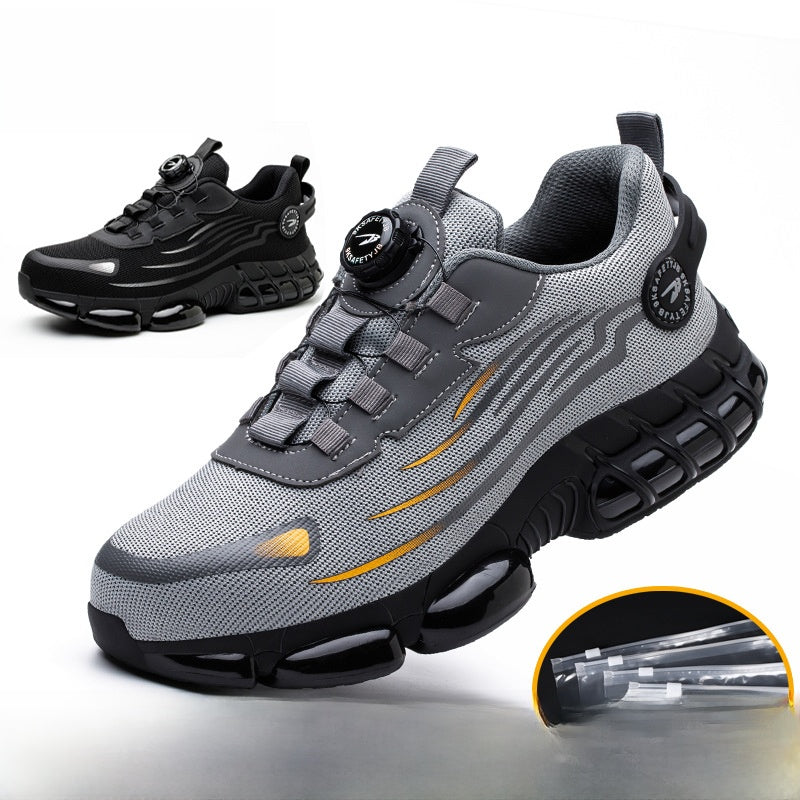 High-Top Safety Work Shoes with Steel Toe Cap