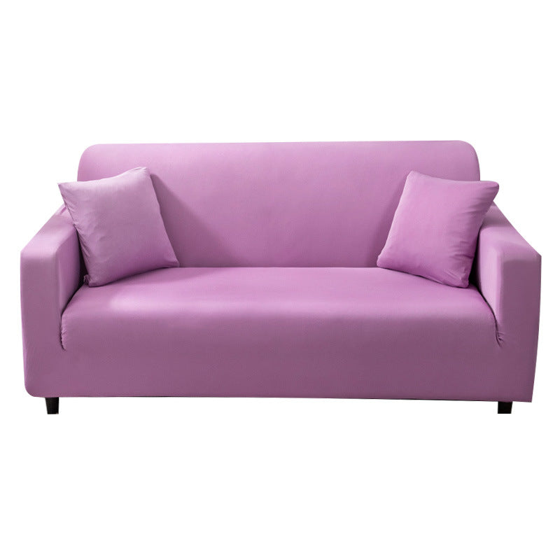Elastic Solid Color Sofa Cover, Full Coverage Dust Protection