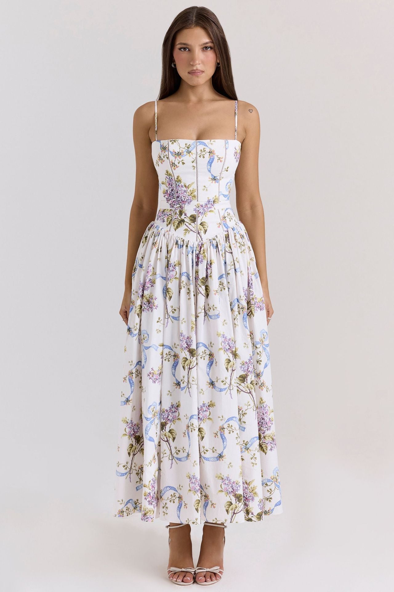Elegant Floral Sling Dress