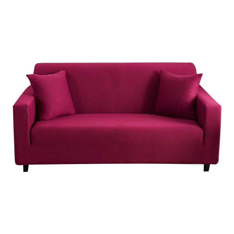 Elastic Solid Color Sofa Cover, Full Coverage Dust Protection