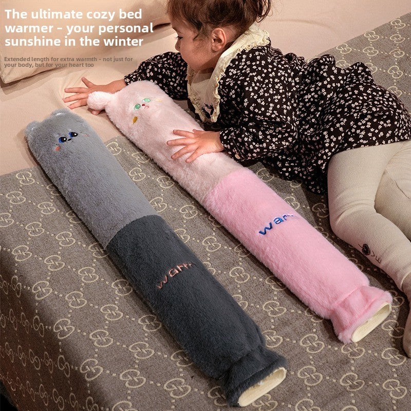 Cartoon Flannel Long Hot Water Bag