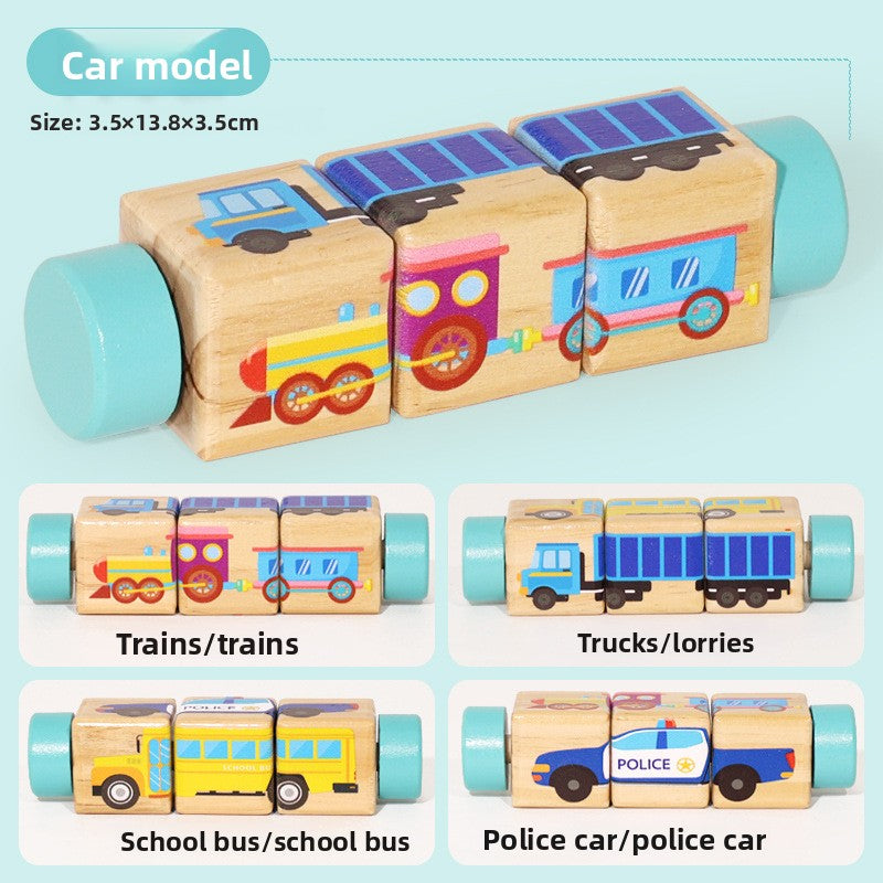 Wooden Rotating Puzzle Toy