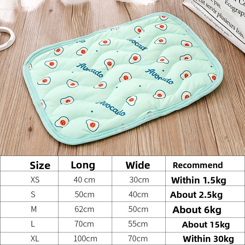 Summer Cooling Ice Silk Pet Pad for Cats and Dogs