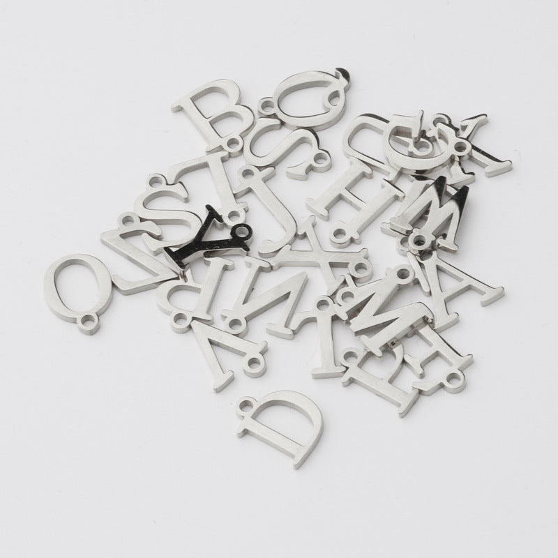 Stainless Steel Letter Pendant