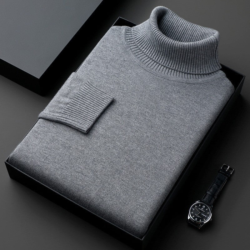 Men's Thick High Collar Pullover
