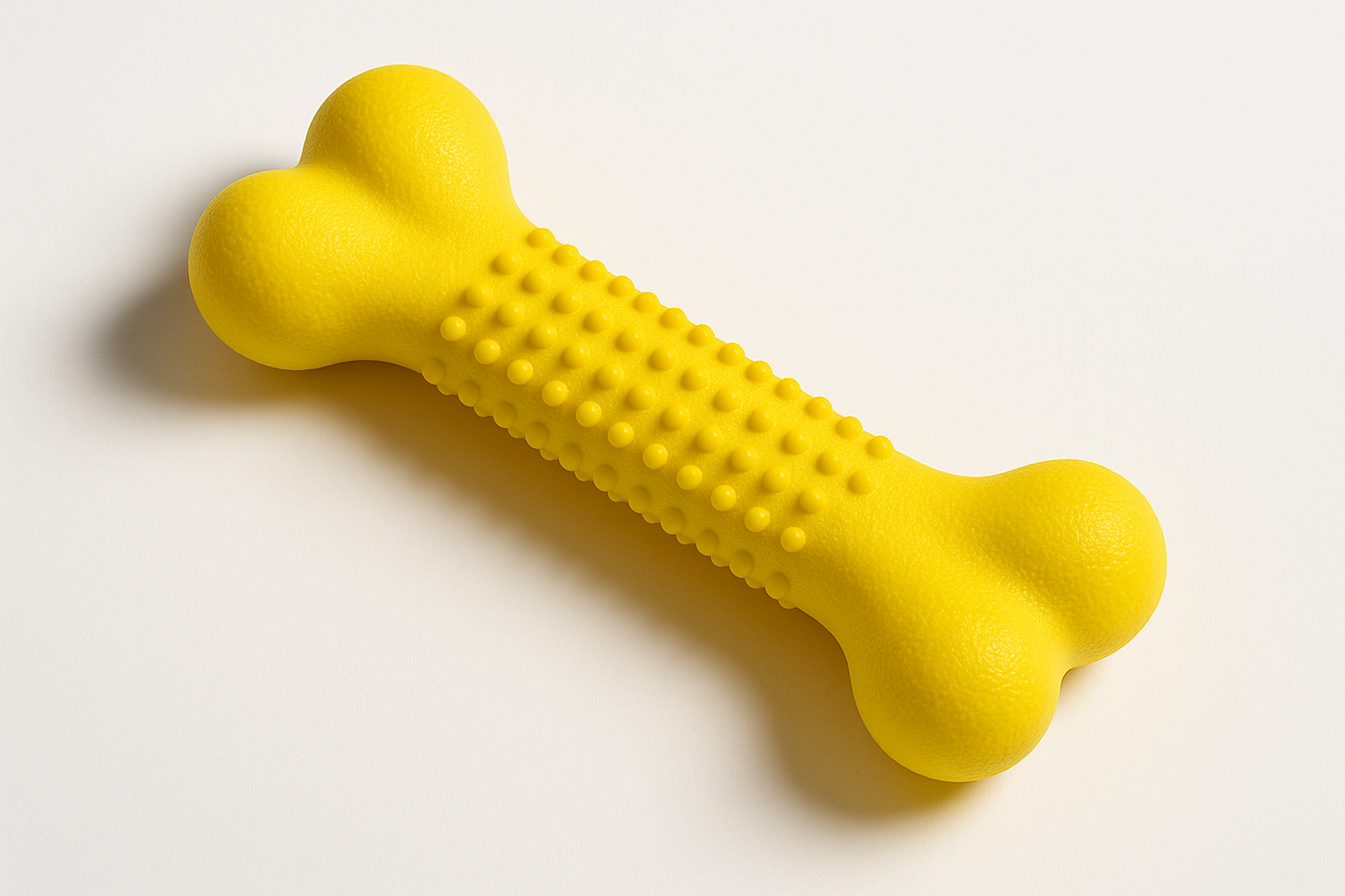 Yellow dog chew toy