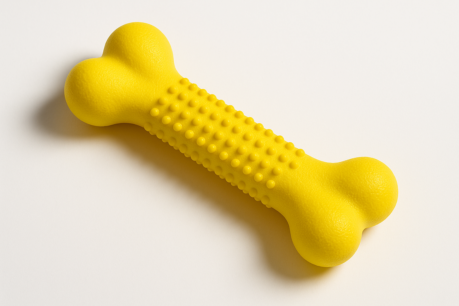 Yellow dog chew toy